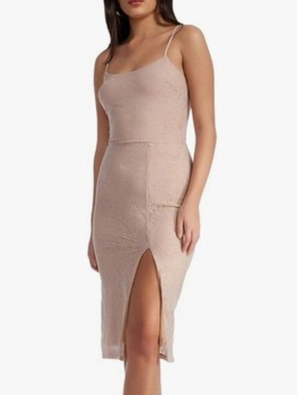 Dress the Population Pink Zahra Lace Bodycon Dress Size Extra Large